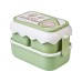 ins cartoon cute microwaveable large capacity double-layer portable lunch box lunch box