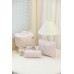 Storage Organizer Floral Quilted Makeup Bags Cotton Padded Cosmetic Bag Large Travel Toiletry Bag Women Zipper Wash Bag