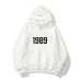 New Shoulder Sleeve Double layered Hat Double line Fashion Brand Hoodie High Street Loose Velvet 1989 Word Men's and Women's Hoodie