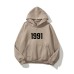 New Shoulder Sleeve Double layered Hat Double line Fashion Brand Hoodie High Street Loose Velvet 1991 Word Men's and Women's Hoodie