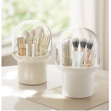 Fashionable and creative desktop dustproof compartment makeup brush storage tube