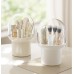 Fashionable and creative desktop dustproof compartment makeup brush storage tube