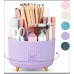 Home desktop rotatable dustproof large capacity pen holder storage box bathroom cosmetics sundries storage box