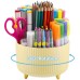 Home desktop rotatable dustproof large capacity pen holder storage box bathroom cosmetics sundries storage box