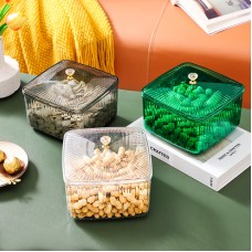 Home light luxury dustproof desktop multifunctional dried fruit storage box with cover Home light luxury dustproof desktop multifunctional dried fruit storage box with cover