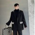 Oversize suit silhouette designed by male and female designers with bead embellishment woolen suit trend single west