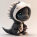 New Halloween decoration ornaments dinosaur elf sculpture ornaments atmosphere scene layout resin crafts