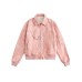 Fashionable short tie dye leather jacket women's spring and autumn retro casual motorcycle jacket trendy jacket