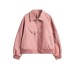 Fashionable short tie dye leather jacket women's spring and autumn retro casual motorcycle jacket trendy jacket
