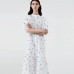 Short sleeved printed loose dress for women Short sleeved printed loose dress for women