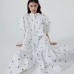 Short sleeved printed loose dress for women Short sleeved printed loose dress for women