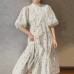 Short sleeved printed loose dress for women Short sleeved printed loose dress for women