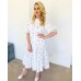 Short sleeved printed loose dress for women Short sleeved printed loose dress for women