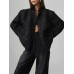 Golden bead jacket women's sequin stand up collar loose jacket jacket