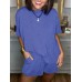 European and American short sleeved casual suit