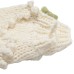 Heavy industry hand hooked sweater women's beige diamond hook flower sweet loose round neck cardigan thick