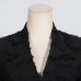 V-neck waist exposed long sleeved small suit for women