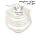Multi layer imitation pearl women's necklace Baroque size bead French retro collar