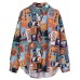 Flower shirt for women, retro Hong Kong style, new style for outerwear, plus size, fat mm, loose Korean version, versatile long 
