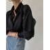 French style light luxury high-end mulberry striped shirt for women 