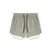 Fitness shorts men's nylon running muscle training stretch quick drying American double-layer basketball shorts summer Fitness shorts men's nylon running muscle training stretch quick drying American double-layer basketball shorts summer