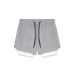Fitness shorts men's nylon running muscle training stretch quick drying American double-layer basketball shorts summer Fitness shorts men's nylon running muscle training stretch quick drying American double-layer basketball shorts summer