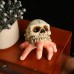 Halloween skull simulation hand horror courtyard resin ornament Ghost Festival skull conch ghost hand parody decoration