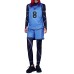 Anime Blue Lock Bachira Meguru Cosplay Costume Football Jersey Sportswear Blue Uniform Bodysuit Halloween Christmas Party Outfit