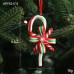 Christmas decoration supplies creative red, white, green candy pendant, soft ceramic simulation stick candy pendant