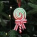 Christmas decoration supplies creative red, white, green candy pendant, soft ceramic simulation stick candy pendant