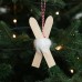 Christmas decorations, Nordic red wooden sled ornaments, Christmas tree decorations, small pendant accessories