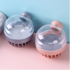 Hair Wash Comb Clear Brush Fluid Press Scalp Massage Bath Cleaning Shower Brush Home Shampoo Scrubber