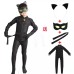 Kids Anime Black Boys Cat Costume with Mask Carnival Party Stage Performance Clothing for Children Kids Anime Black Boys Cat Costume with Mask Carnival Party Stage Performance Clothing for Children