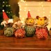 Christmas decoration items, hemp cloth, English apple bag, cartoon elderly snowman, children's gift bag, candy bag