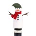 Christmas table decoration, elderly snowman, red wine set, home restaurant, holiday decoration, wine bottle set