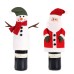 Christmas table decoration, elderly snowman, red wine set, home restaurant, holiday decoration, wine bottle set