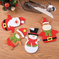 Personalized new Christmas knife and fork bag, dining table knife and fork cover, Christmas decoration supplies