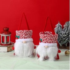 Christmas Faceless Old Man Apple Bag Christmas Children's Candy Bag Christmas Decorations Gift Tote Bag