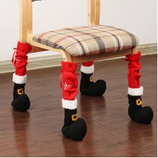 Christmas Chair Foot Cover, Christmas Hotel Decoration Supplies, Embroidered Restaurant Stools, Table Foot Cover