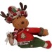 Christmas curtain buckle cartoon imitation linen doll decoration restaurant hotel decoration plush doll curtain hug