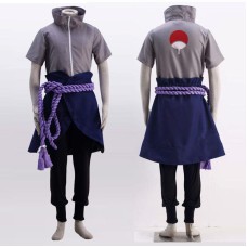 Uchiha Sasuke Cosplay Costume Wig Anime Suit Halloween Comic Clothes Outfit for Adult and Children
