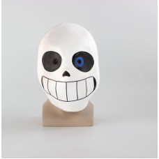 Undertale Sans Cosplay Hoodies Latex Mask COOL SKELETON Cos Blue Coat Halloween Cosplay Costume Unisex Jacket Headgear