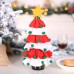 Christmas decorations, Christmas tree, sticky ball, five-star red wine bottle set, restaurant, hotel decoration props