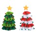 Christmas decorations, Christmas tree, sticky ball, five-star red wine bottle set, restaurant, hotel decoration props