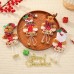 Christmas Party Decorations Cartoon Santa Claus Snowman Elk Pendant Christmas Tree Plush Doll Bell Pendant