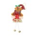 Christmas Party Decorations Cartoon Santa Claus Snowman Elk Pendant Christmas Tree Plush Doll Bell Pendant
