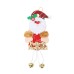Christmas Party Decorations Cartoon Santa Claus Snowman Elk Pendant Christmas Tree Plush Doll Bell Pendant