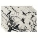 Halloween Black Crow Meal Mat Ghost Festival Atmosphere Decoration Home Decoration Horror Restaurant Decoration Insulation Mat