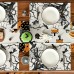 Halloween Black Crow Meal Mat Ghost Festival Atmosphere Decoration Home Decoration Horror Restaurant Decoration Insulation Mat