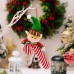 Christmas Decoration Elf Pendant Fabric Cane Pendant Simulation Candy Cane Elf Doll Pendant